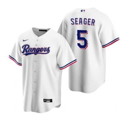 Men's Texas Rangers #5 Corey Seager  Stitched Baseball Jersey