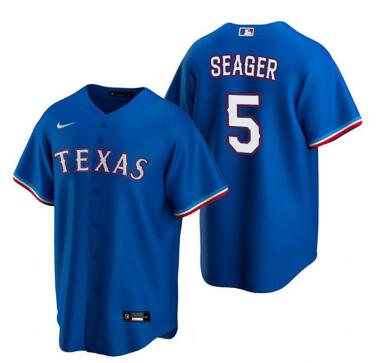 Men's Texas Rangers #5 Corey Seager  Stitched Baseball Jersey