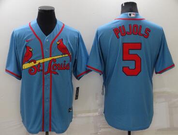 Men's St Louis Cardinals #5 Albert Pujols  Stitched MLB Cool Base Nike Jersey