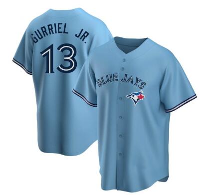 MEN'S TORONTO BLUE JAYS #13 LOURDES GURRIEL JR.   stitched JERSEY