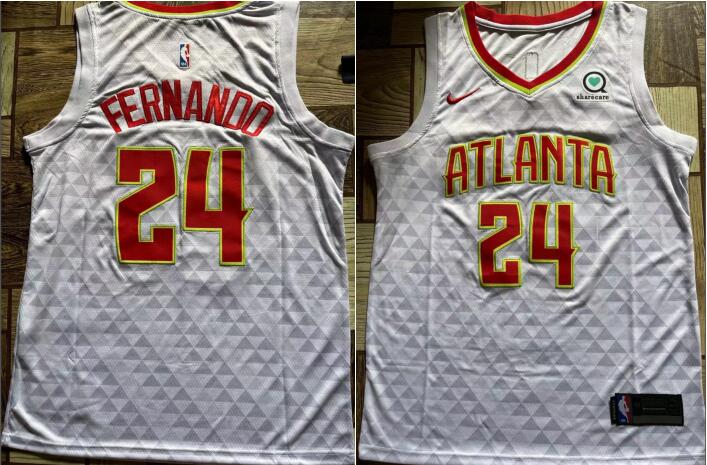 Bruno Fernando men's Atlanta Hawks stitched Jersey