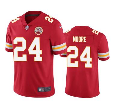 Men's Kansas City Chiefs #24 Skyy Moore  Vapor Untouchable Limited Stitched Football Jersey