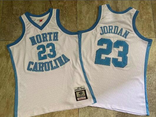 Men's Michael Jordan North Carolina Stithed Basketball  Jersey High Embroidery Quality