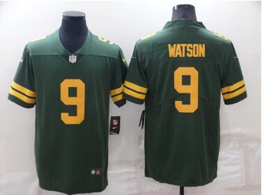 Men's Green Bay Packers #9 Christian Watson Green  Stitched Football Jersey