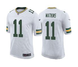 Men's Green Bay Packers #11 Sammy Watkins Green Stitched Football Jersey