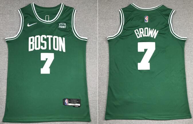 New Men's Boston Celtics Jaylen Brown 7 Jordan stitched jersey
