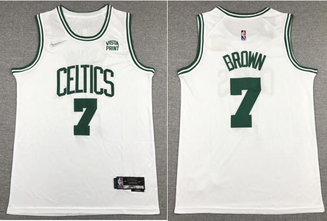 New Men's Boston Celtics Jaylen Brown 7 Jordan stitched jersey