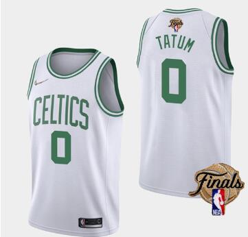 Men's Boston Celtics #7 Jaylen Brown  2022 Finals Stitched Jersey