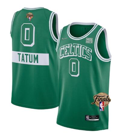 Men's Boston Celtics #7 Jaylen Brown  2022 Finals Stitched Jersey