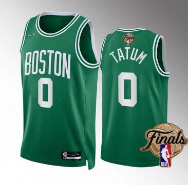 Men's Boston Celtics #7 Jaylen Brown  2022 Finals Stitched Jersey