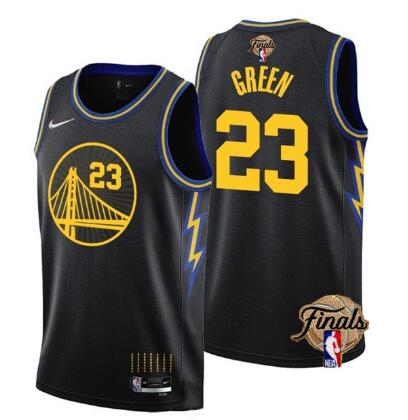 Men's Golden State Warriors #23 Draymond Green 2021-22 City Edition  75th Anniversary NBA Finals Stitched Basketball Jersey