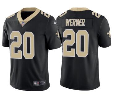 Men's New Orleans Saints #20 Pete Werner  Vapor Limited Stitched Jersey