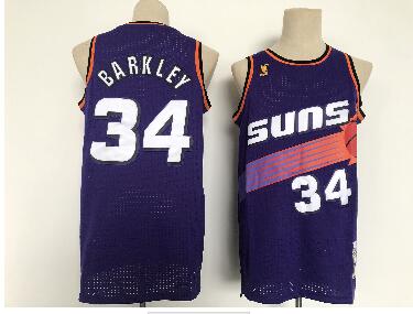 Men Phoenix Suns 34 Barkley  Throwback 2021 NBA Jersey