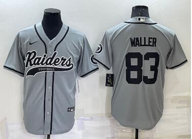 Men's Las Vegas Raiders #83 Darren Waller  Stitched MLB Cool Base Nike Baseball Jersey