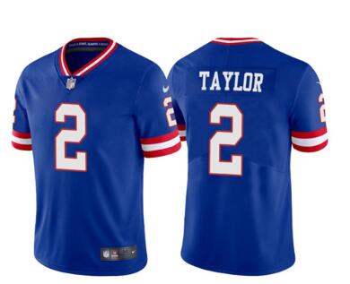 Men's New York Giants #2 Tyrod Taylor  Vapor Untouchable Stitched Jersey