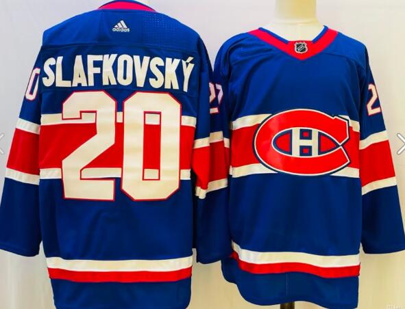 Men's Canadiens 2022 NHL Draft Juraj Slafkovsky stitched Jersey