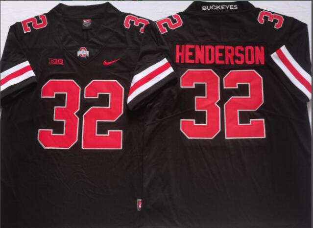 Ohio State Buckeyes Red #32 HENDERSON Men's Stitched Jersey