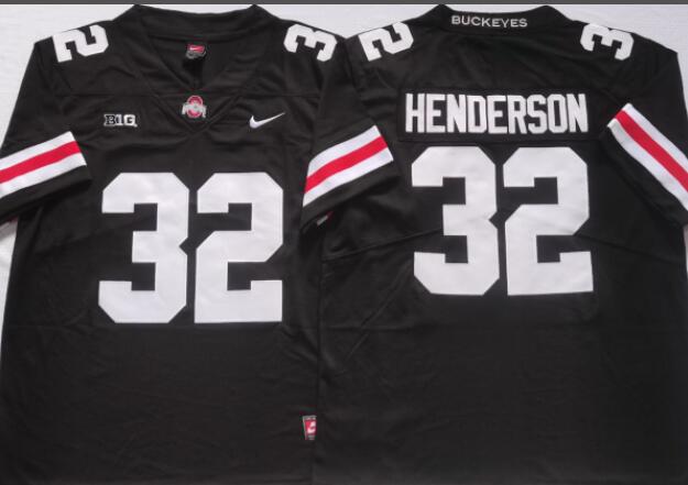 Ohio State Buckeyes Red #32 HENDERSON Men's Stitched Jersey