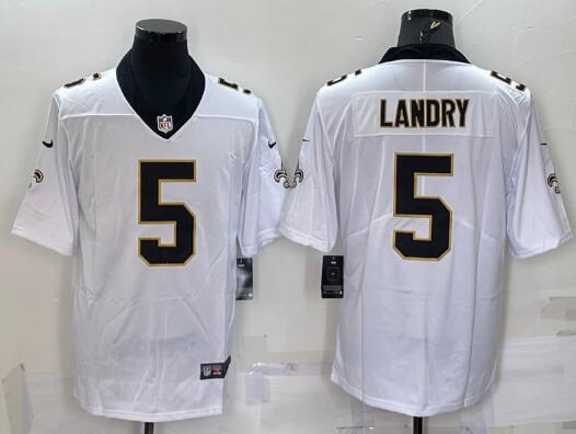 Men's New Orleans Saints #5 Jarvis Landry  2022 Vapor Untouchable Stitched NFL Nike Limited Jersey