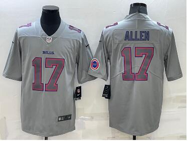 Men's Buffalo Bills #17 Josh Allen  Stitched Jersey