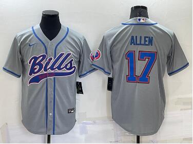 Men's Buffalo Bills #17 Josh Allen  Stitched Jersey