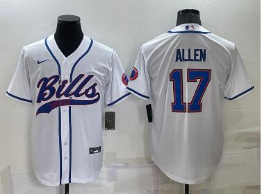 Men's Buffalo Bills #17 Josh Allen  Stitched Jersey