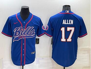 Men's Buffalo Bills #17 Josh Allen  Stitched Jersey