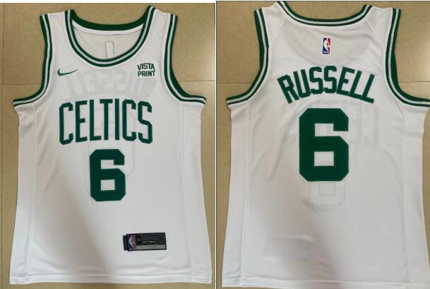 New men's celtics bill russell stitched jersey