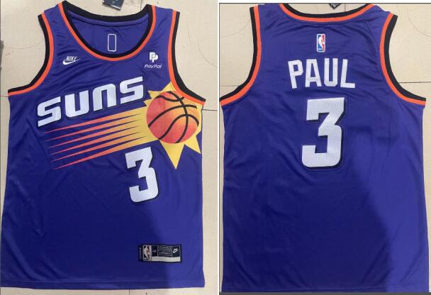 Men's Phoenix Suns #3 Chris Paul  NBA Stitched Jersey