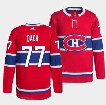 Men's Montreal Canadiens #77 Kirby Dach  Stitched Jersey