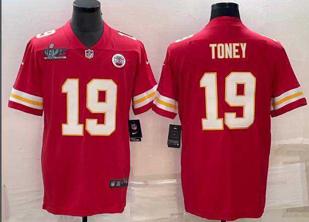 Men's Kansas City Chiefs #19 Kadarius Toney  Vapor Untouchable Limited Stitched Football Jersey