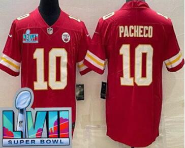 Men's Kansas City Chiefs #10 Isiah Pacheco Limited  Super Bowl LVII Vapor Jersey