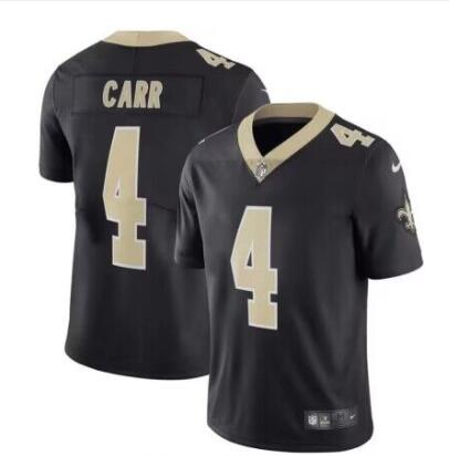 Men's New Orleans Saints #4 Derek Carr  Vapor Limited Stitched Jersey