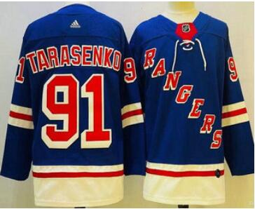 Men's New York Rangers #91 Vladimir Tarasenko  Stitched NHL Jersey