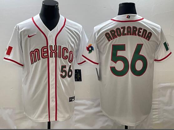 Randy Arozarena Men's 2023 World Baseball stitched Jersey