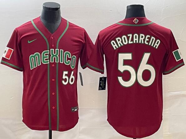 Randy Arozarena Men's 2023 World Baseball stitched Jersey