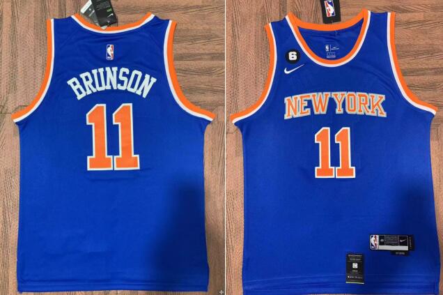 Jalen Brunson 11 Men's New York Knicks Stitched  Jersey