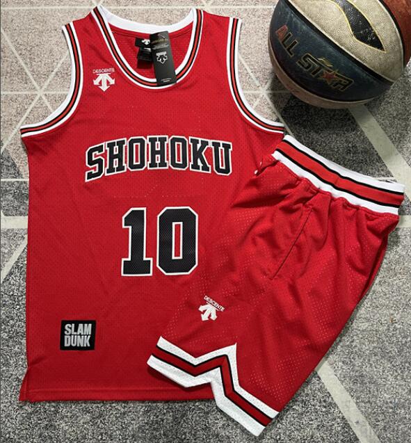 Men's Stitched SLAM DUNK Costume Shohoku Basketball Jerseys