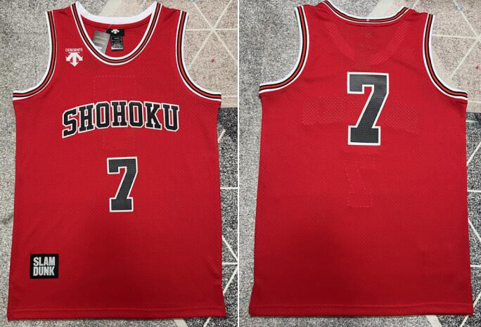 Men's Stitched SLAM DUNK Costume Shohoku Basketball Jerseys