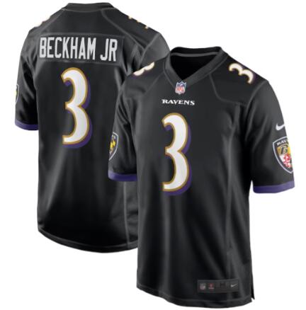 Men's Nike Odell Beckham Jr. Purple Baltimore Ravens stitched Jersey