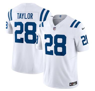 Men's Indianapolis Colts #28 Jonathan Taylor 2023  Stitched Football Jersey