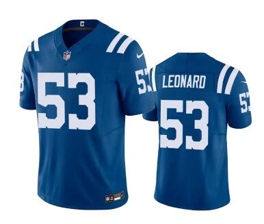 Men's Indianapolis Colts #53 Shaquille Leonard  Stitched Football Jersey