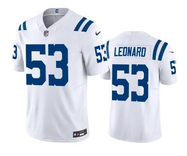 Men's Indianapolis Colts #53 Shaquille Leonard  Stitched Football Jersey