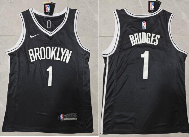 Brooklyn Nets Mikal Bridges Men's Stitched Jersey