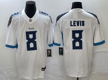 Men's Tennessee Titans #8 Will Levis  Stitched Jersey