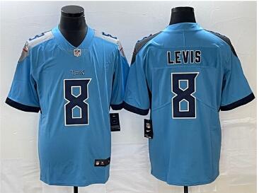 Men's Tennessee Titans #8 Will Levis  Stitched Jersey