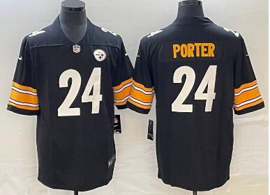 Men's Pittsburgh Steelers #24 Joey Porter Jr.  2023   Vapor Untouchable Limited Stitched Jersey