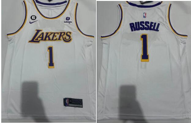 Los Angeles Lakers Russell  #1 2022-23 Stitched Jersey