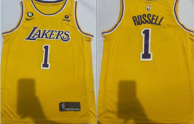 Los Angeles Lakers Russell  #1 2022-23 Stitched Jersey