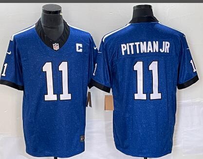 Men Indianapolis Colts 11 Pittman jr  Nike Stitched NFL Jersey
